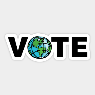 VOTE For The Climate Turn Out Blue Democratic Independent Voters for the Earth Sticker